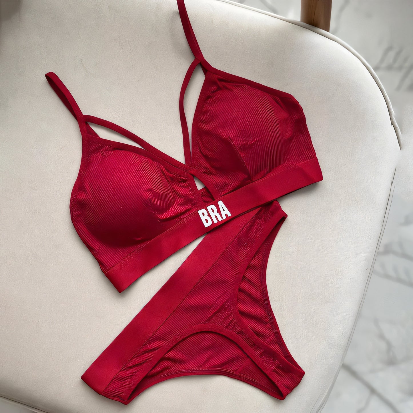 (BRA-Written) Light Padded Bra Set - Undeora