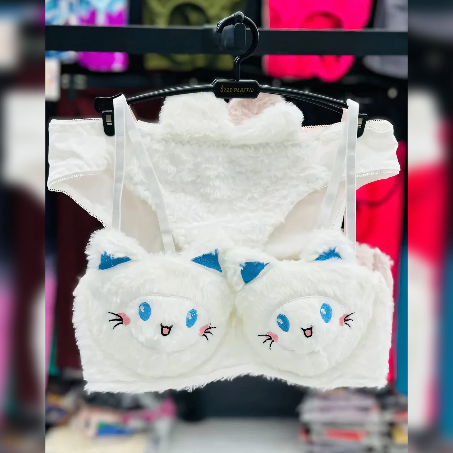 Anime Furry Plush Bra Set - Undeora