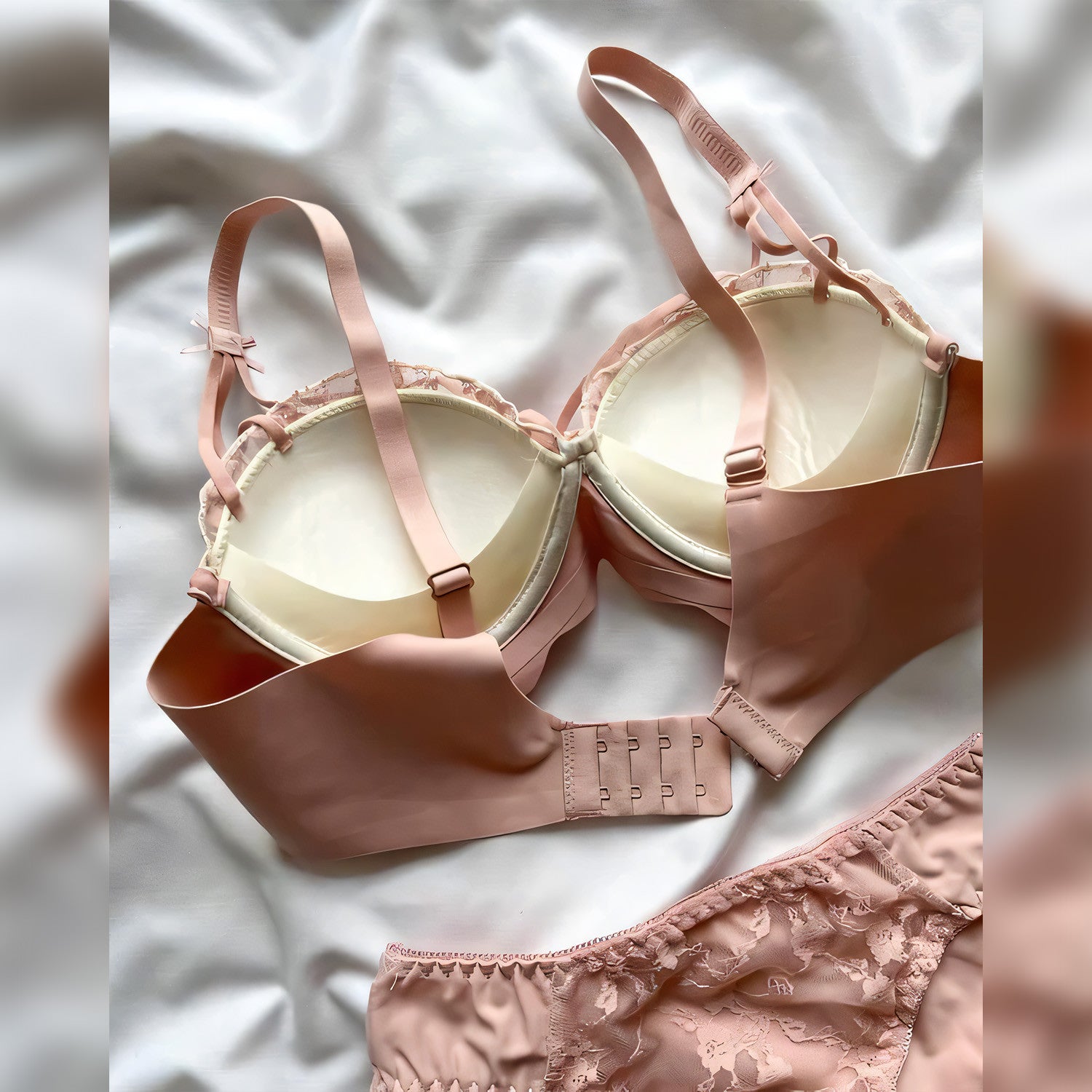 Seamless Floral Bra Set - Undeora