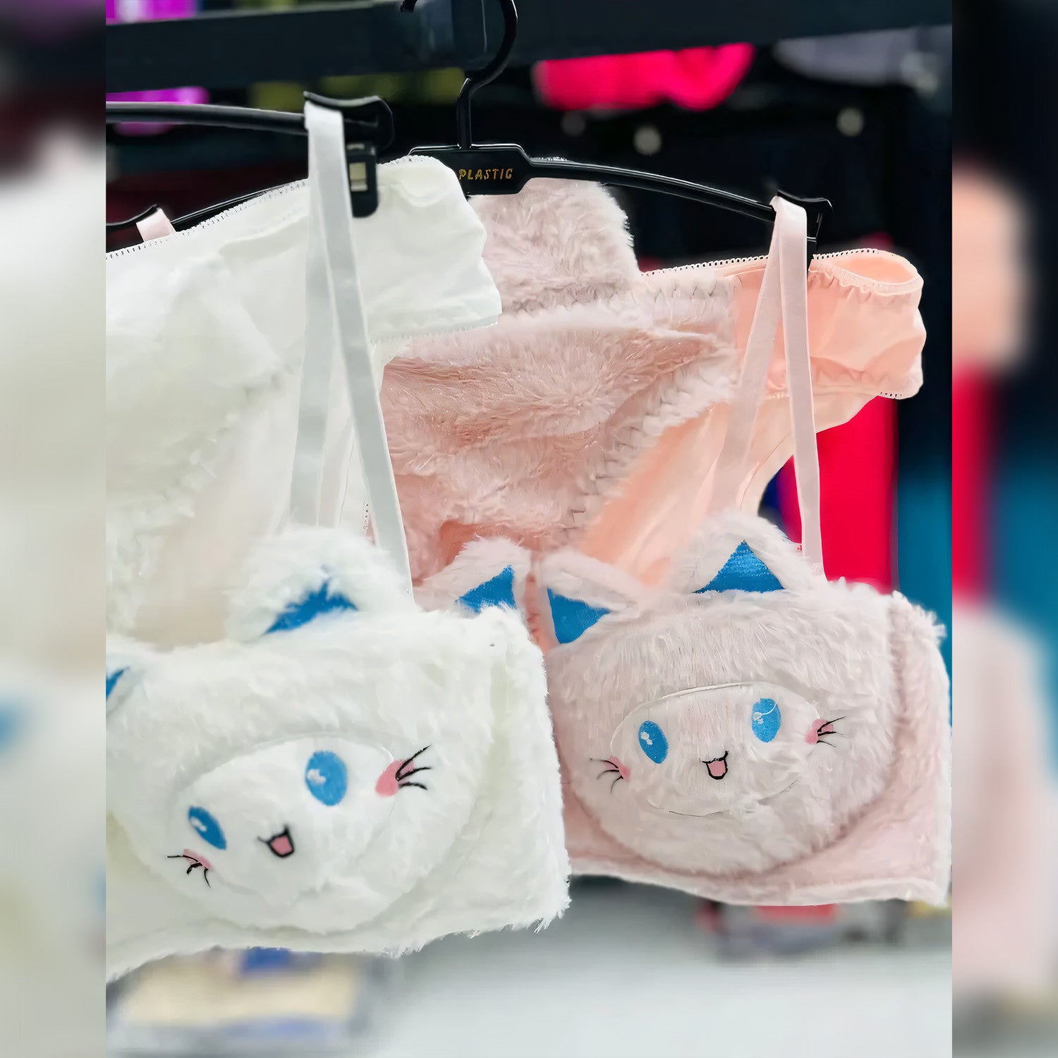 Anime Furry Plush Bra Set - Undeora