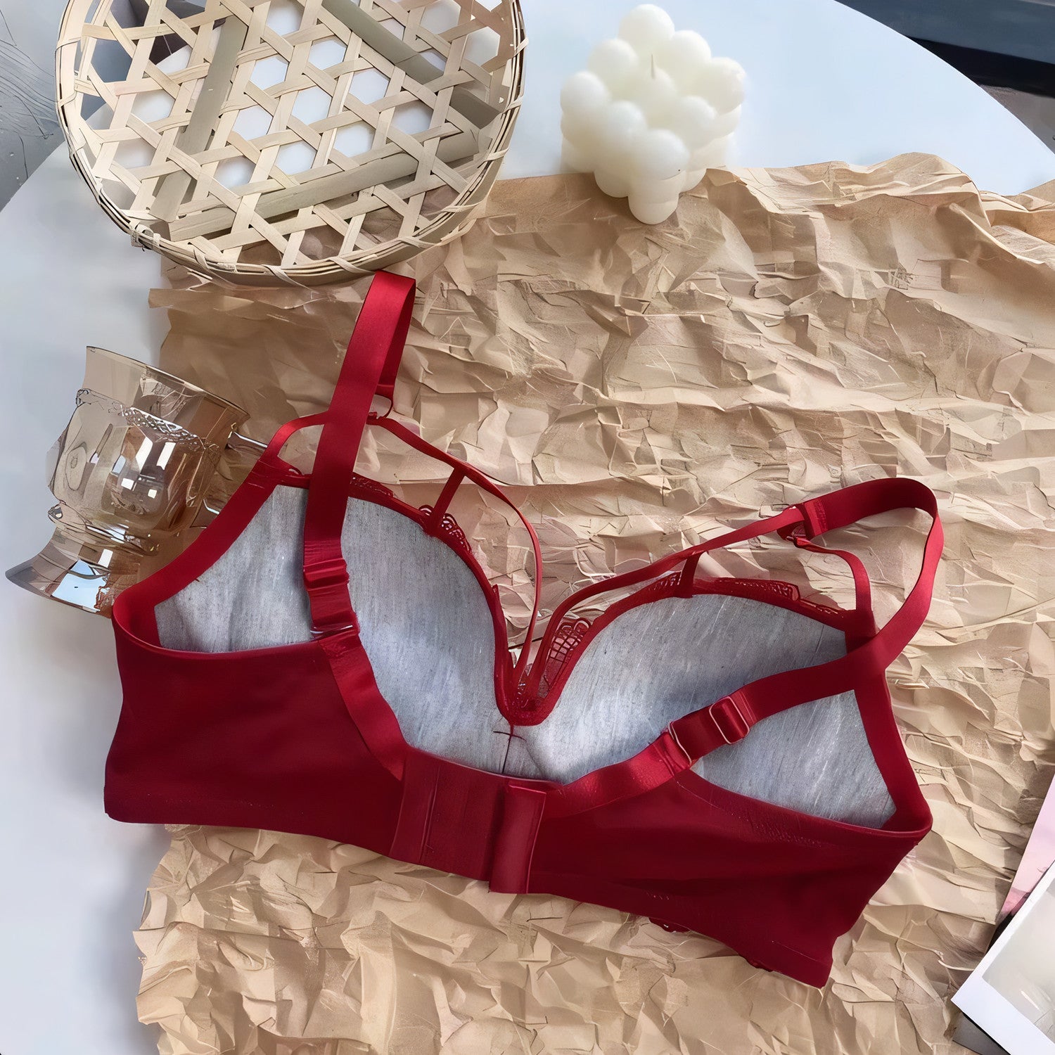 Lacy Bow Bra Set - Undeora