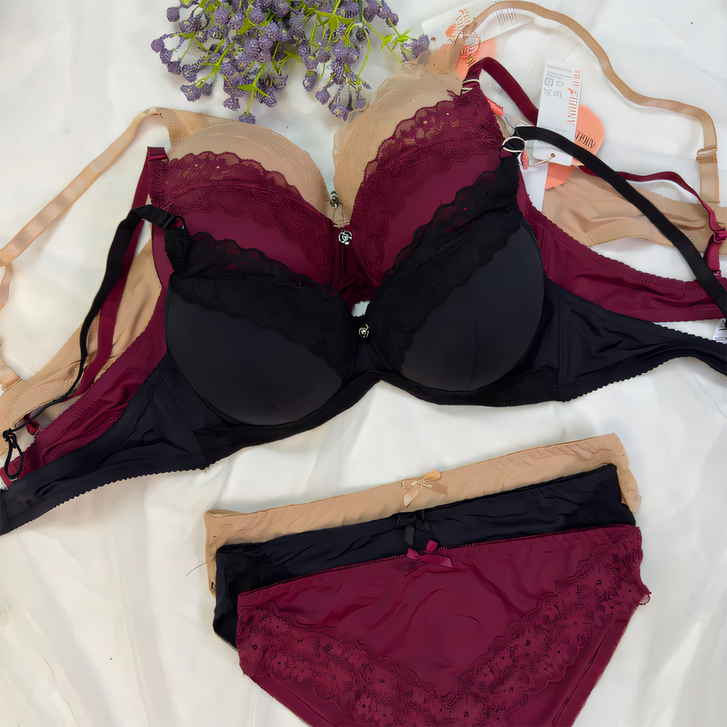Soft Padded Bra Set - Undeora
