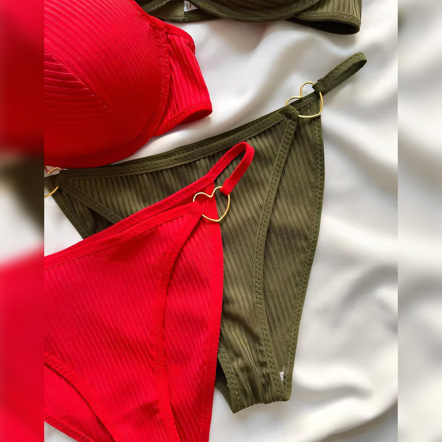 Centre Heart Bra Set - Undeora