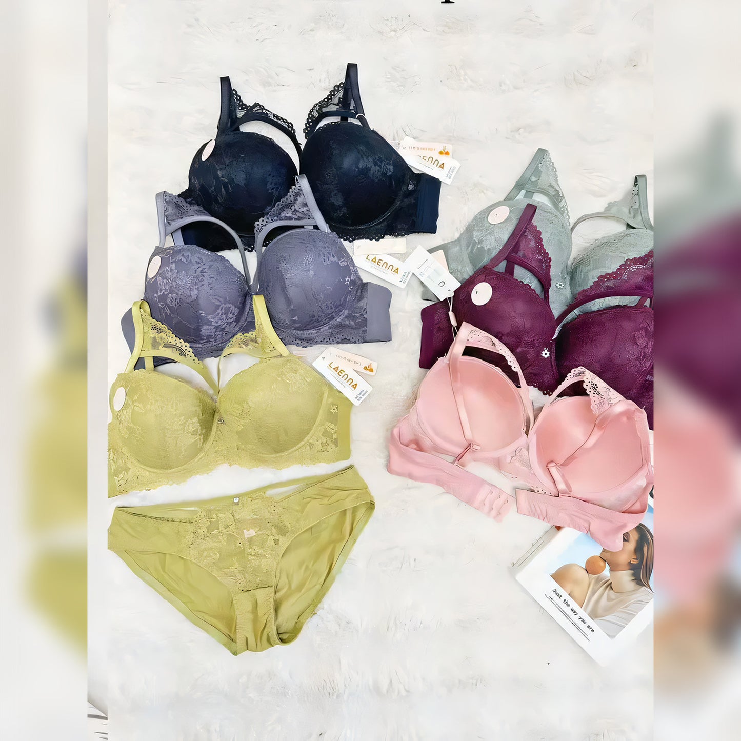 Imported Soft Single Padded Bra Set - Undeora