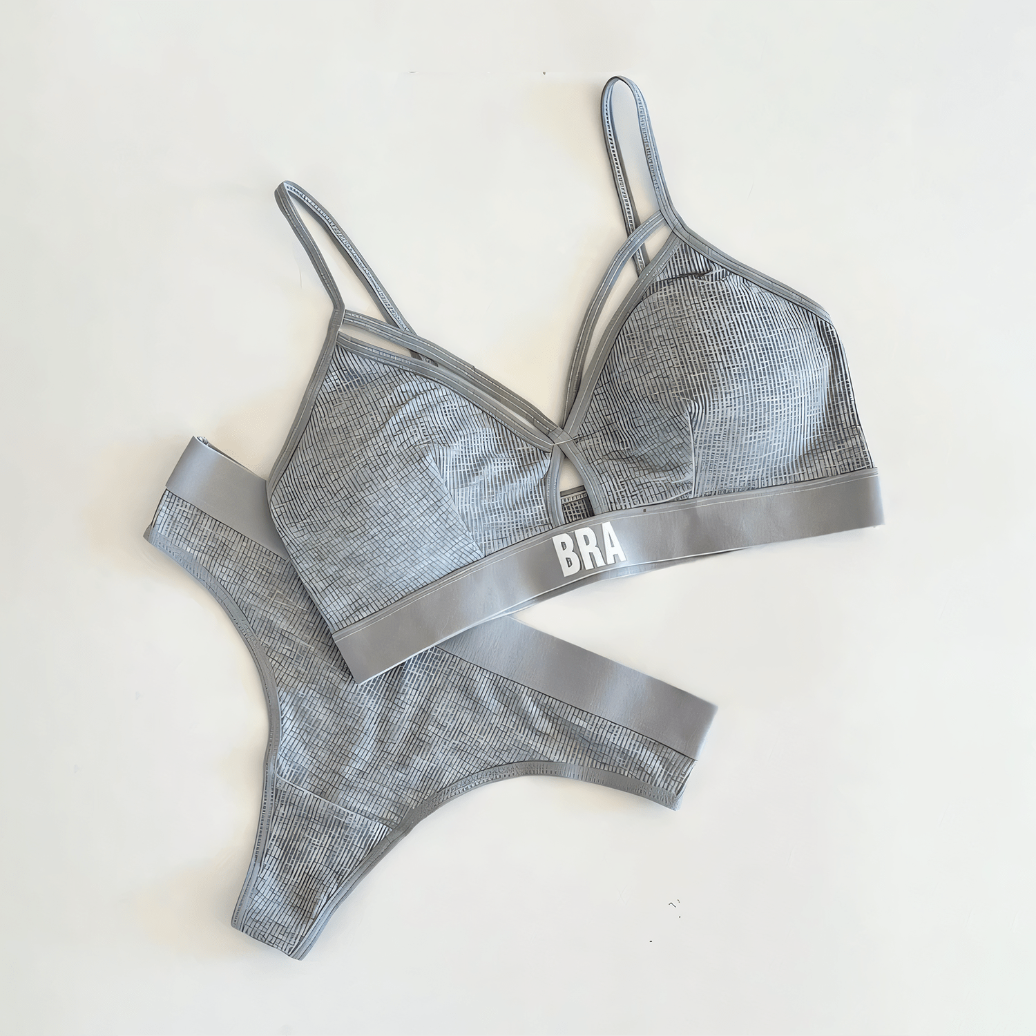(BRA-Written) Light Padded Bra Set - Undeora