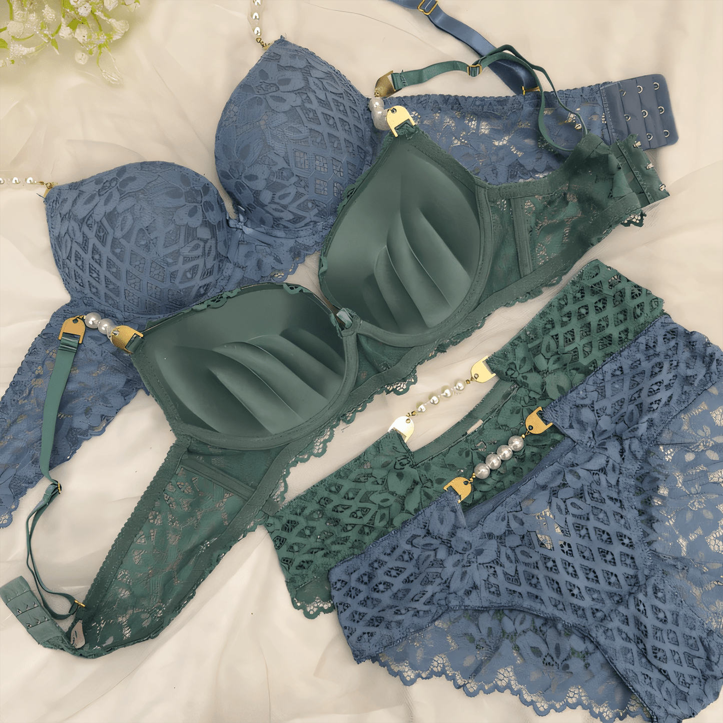Pearl Bra Set - Undeora