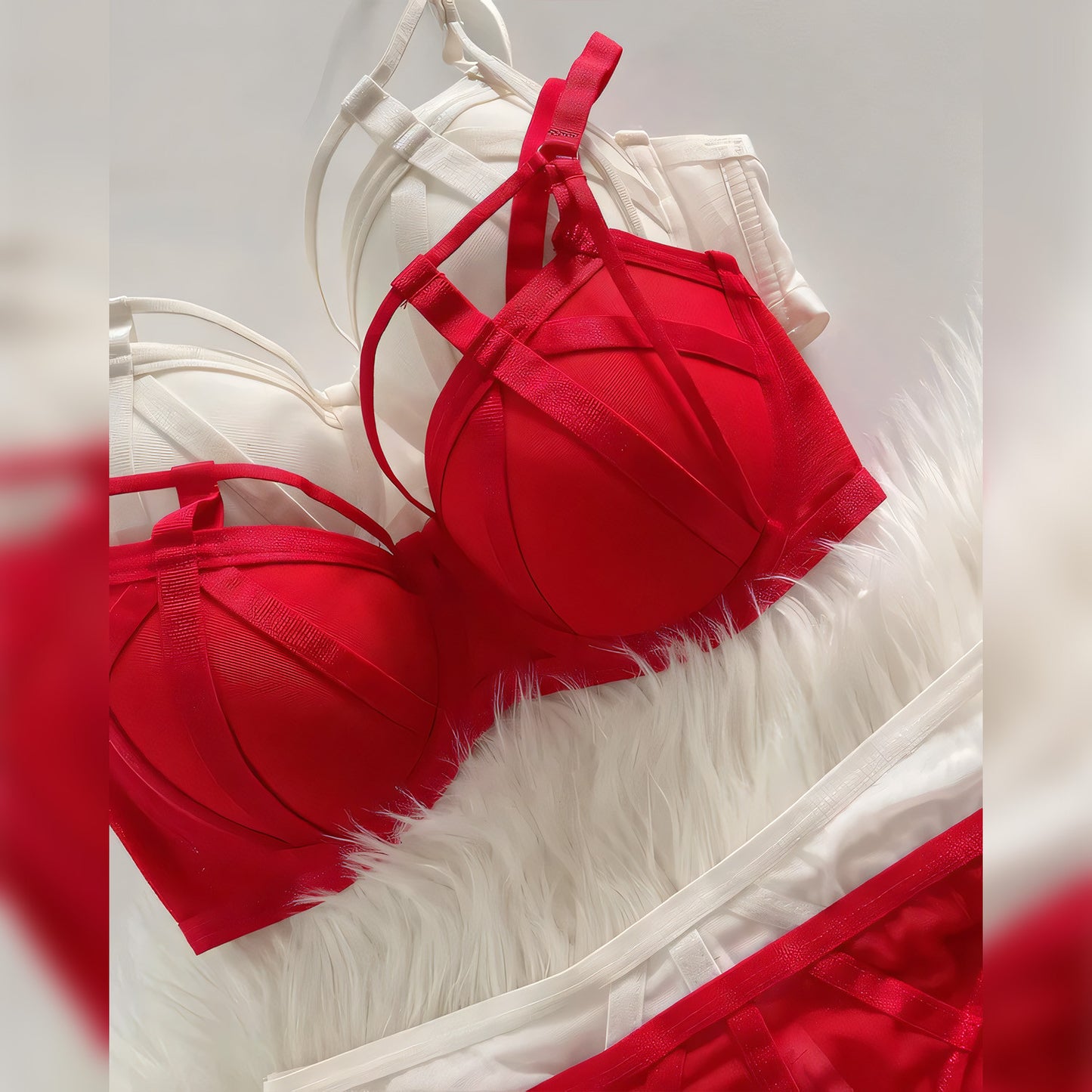 Lacy Push-Up Bra Set - Undeora