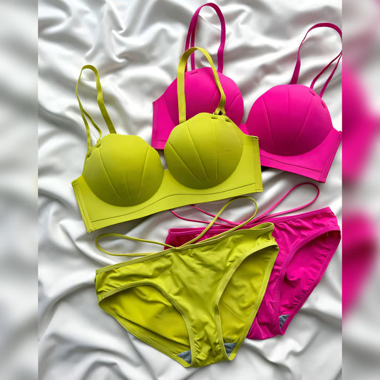 Sea Shell Design Bra Set - Undeora