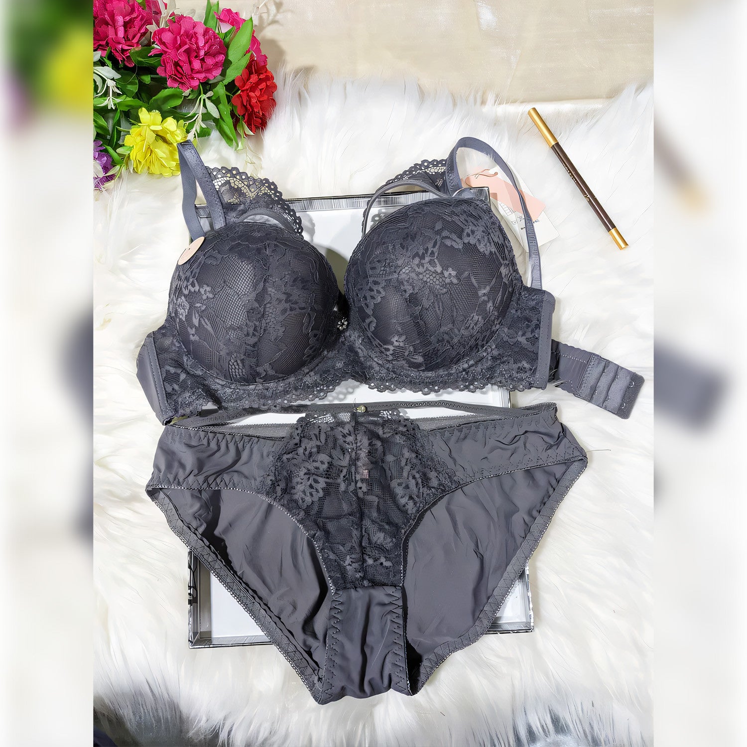Imported Soft Single Padded Bra Set - Undeora
