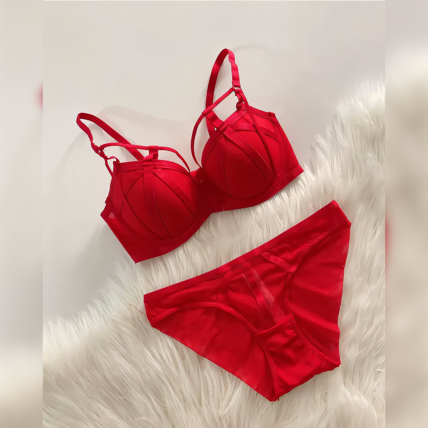 Lacy Push-Up Bra Set - Undeora