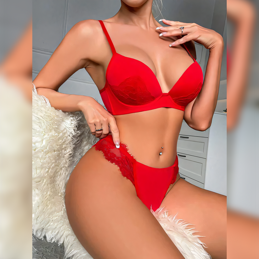 Red Hot Bra Set - Undeora