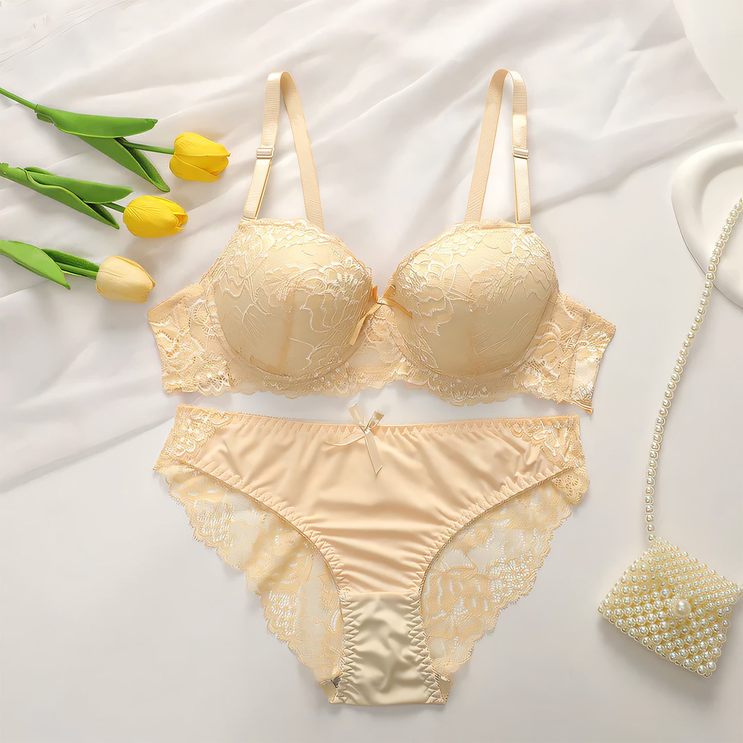 Belleza Lingerie Padded Bra Set - Undeora