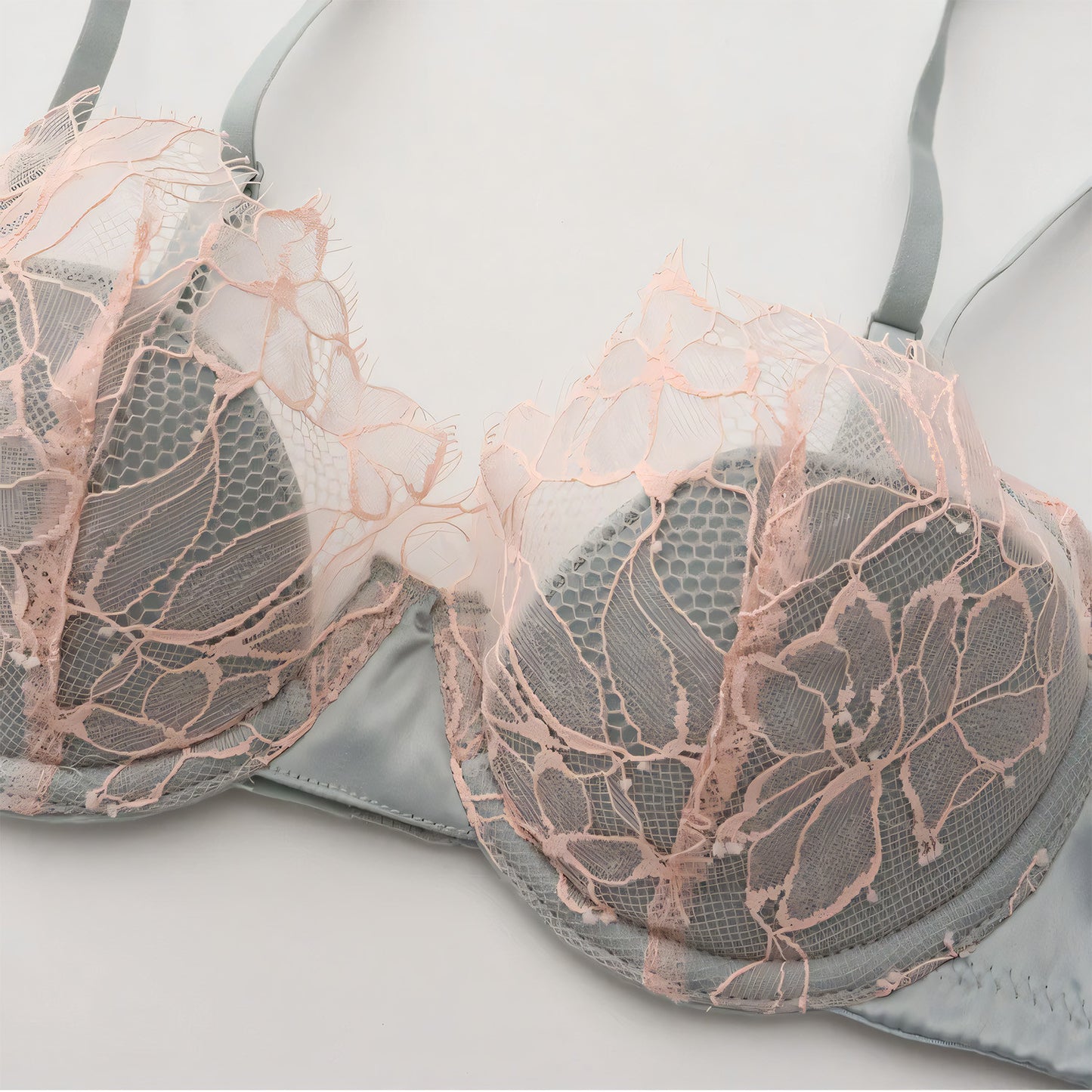 French Eyelash Push-Up Bra Set - Undeora